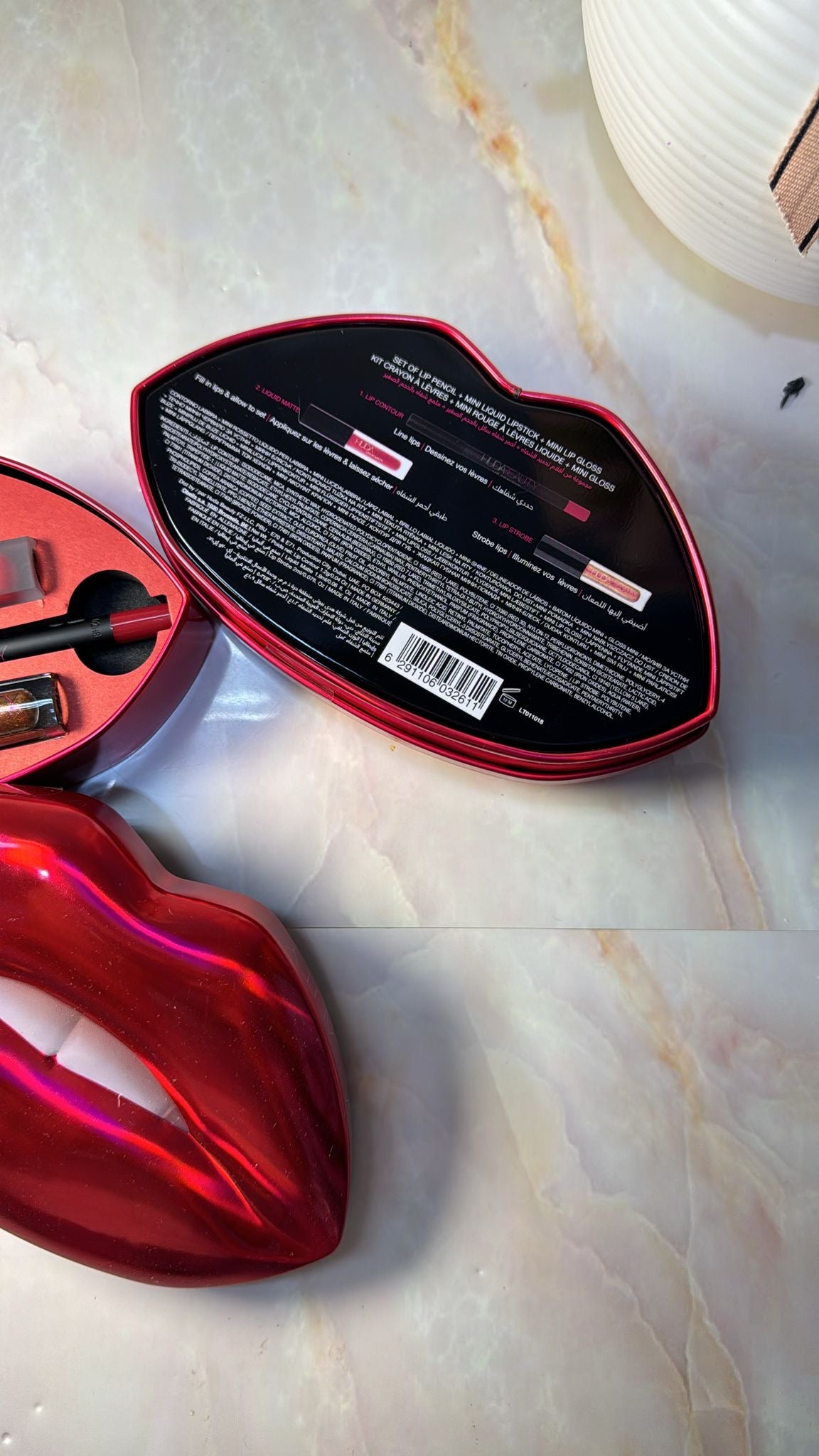 Huda Beauty Contour & Strobe Lip Set Heartbreaker & Shameless