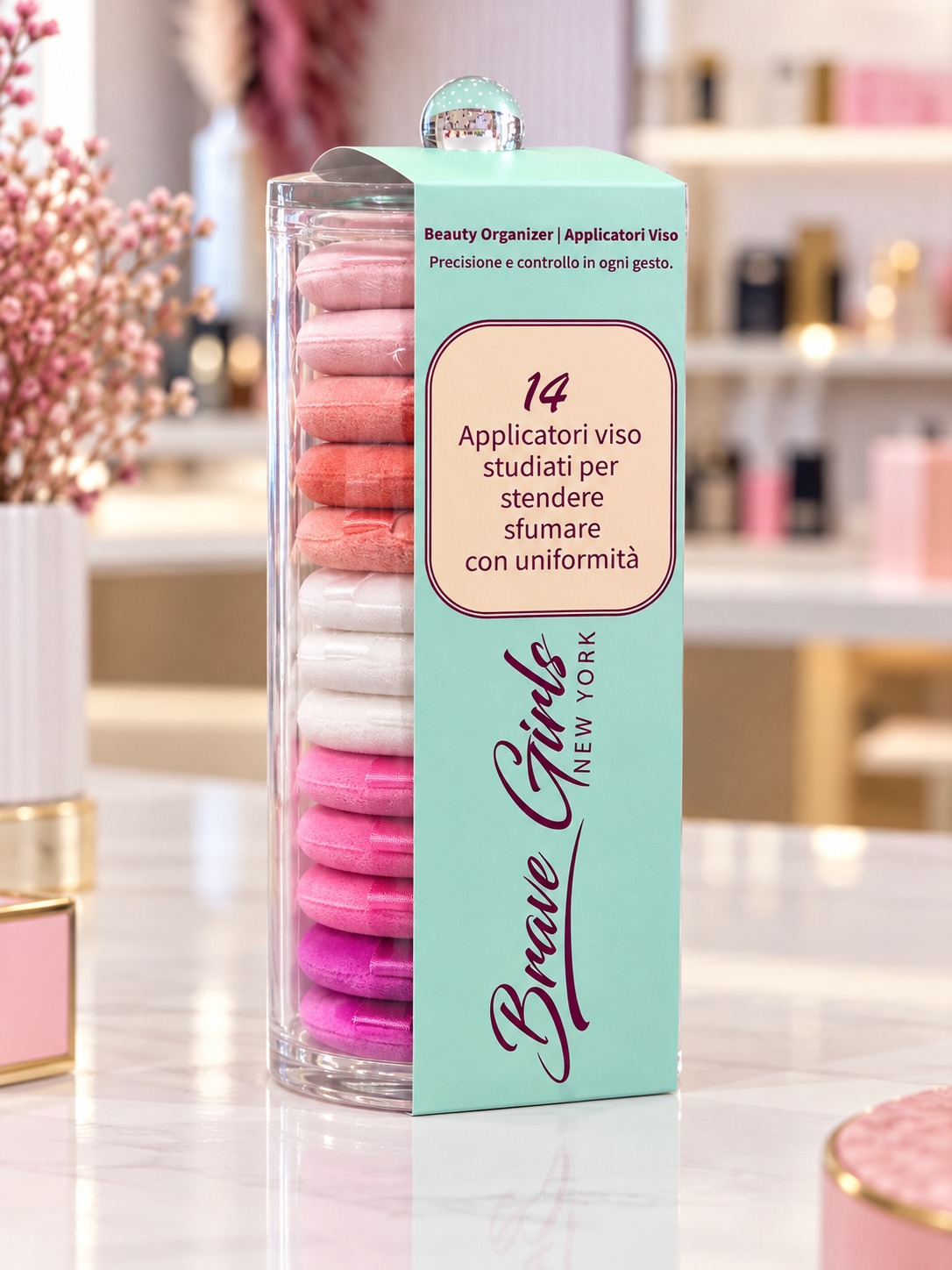 Beauty Organizer – 14 Applicatori Viso | Brave Girls New York