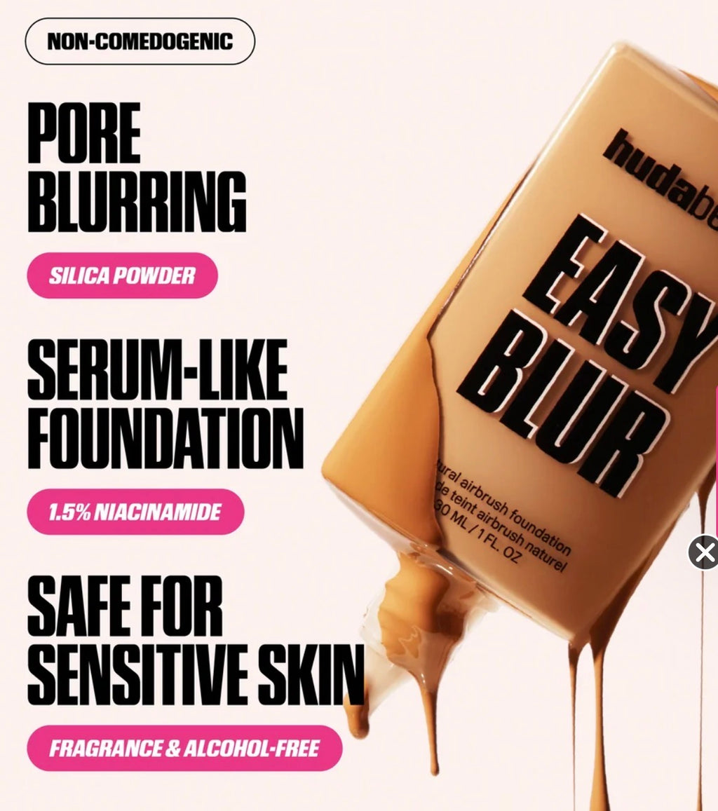FONDOTINTA HUDA BEAUTY AEROGRAFO NATURALE EASY BLUR CON NIACINAMIDE