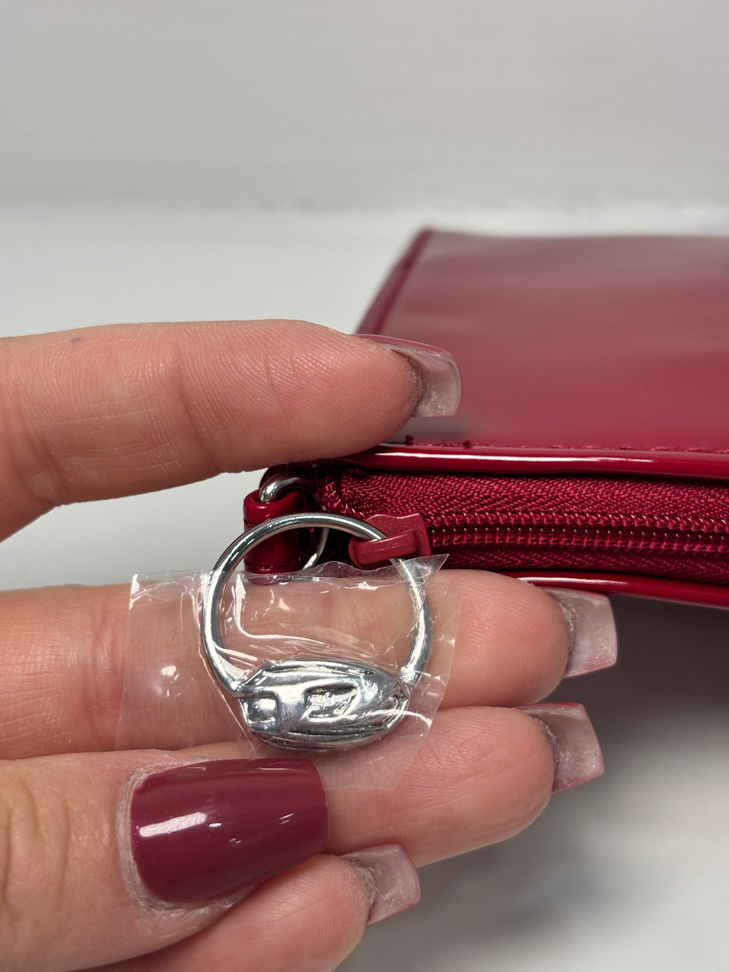 Mini Bag Diesel Fragrances Rossa Effetto Vernice