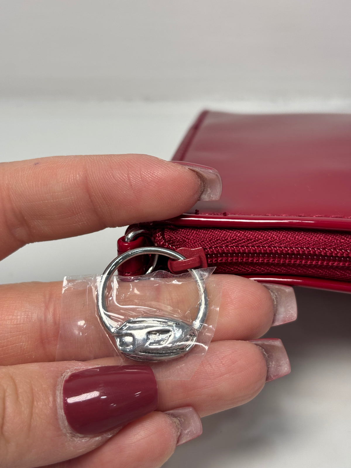 Mini Bag Diesel Fragrances Rossa Effetto Vernice
