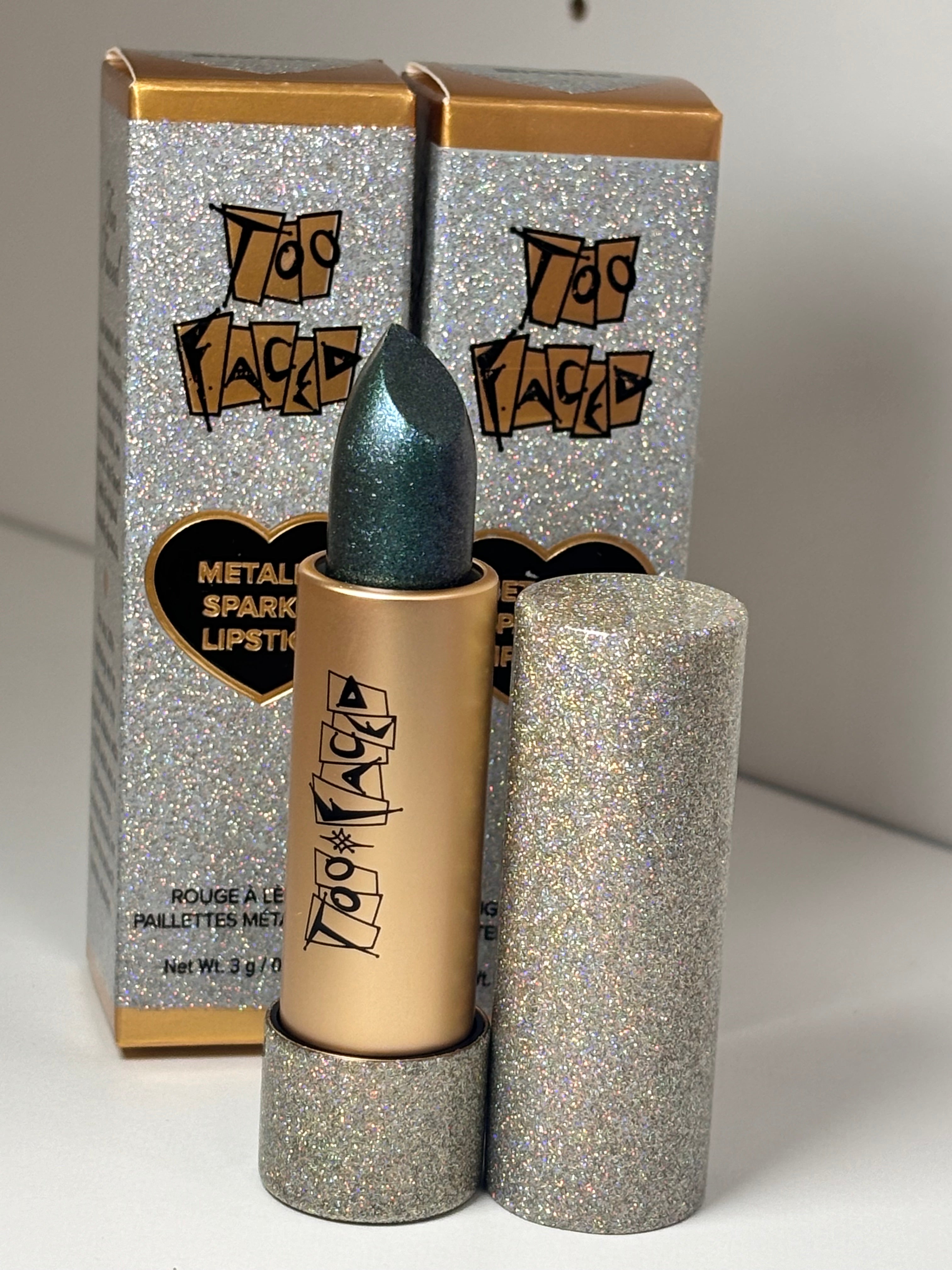 Metallic sparkle lipstick