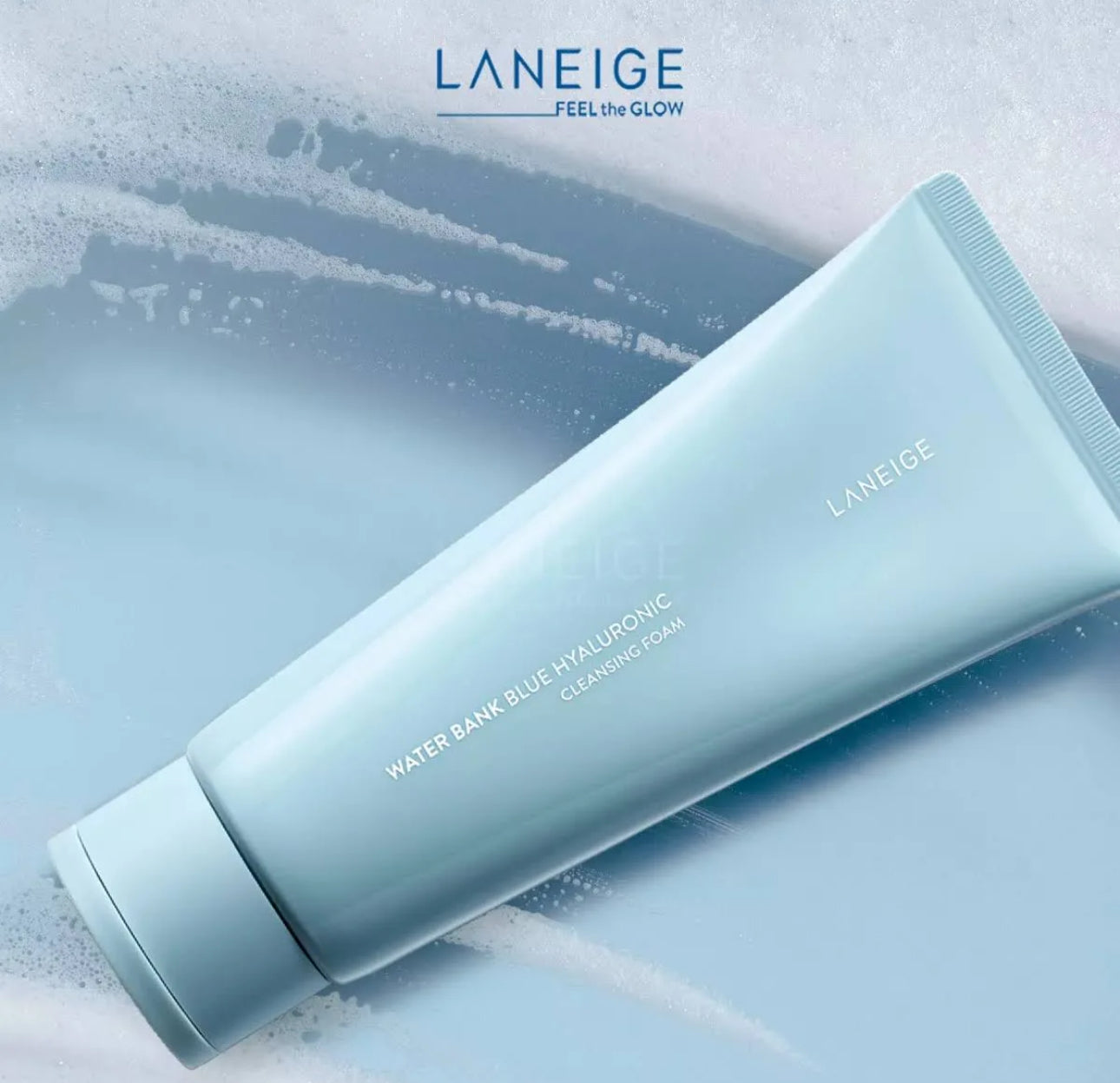 Laneige - Water Bank Blue Hyaluronic Cleansing Foam - Detergente idratante all'acido ialuronico
