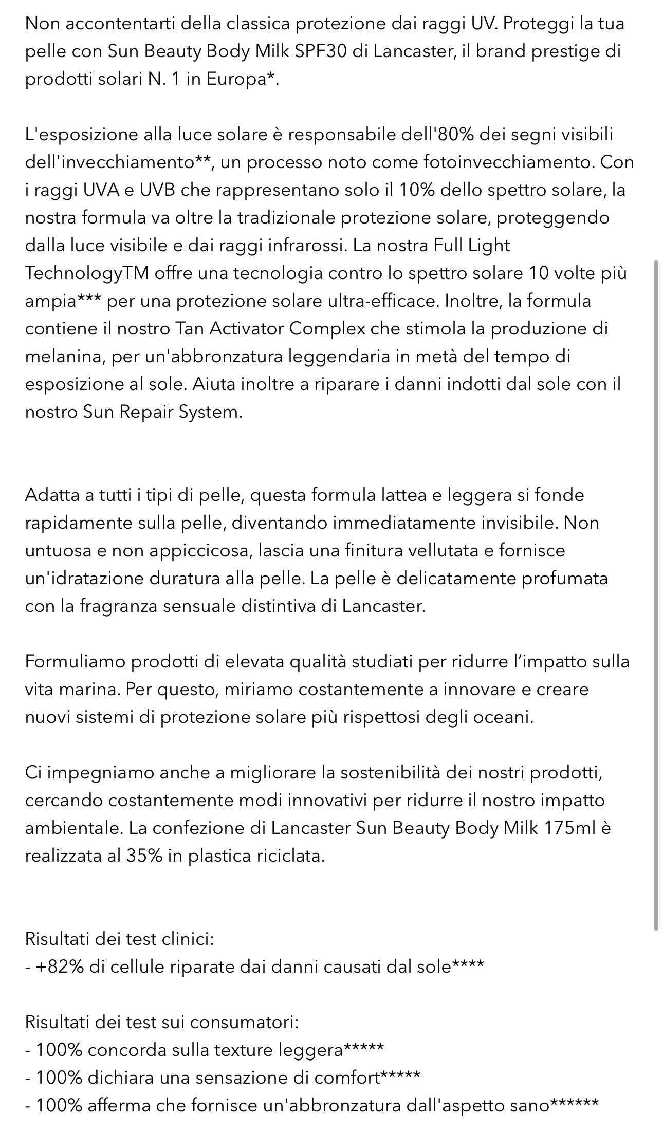 SUN CARE BODY MILK SPF 30 400 ML