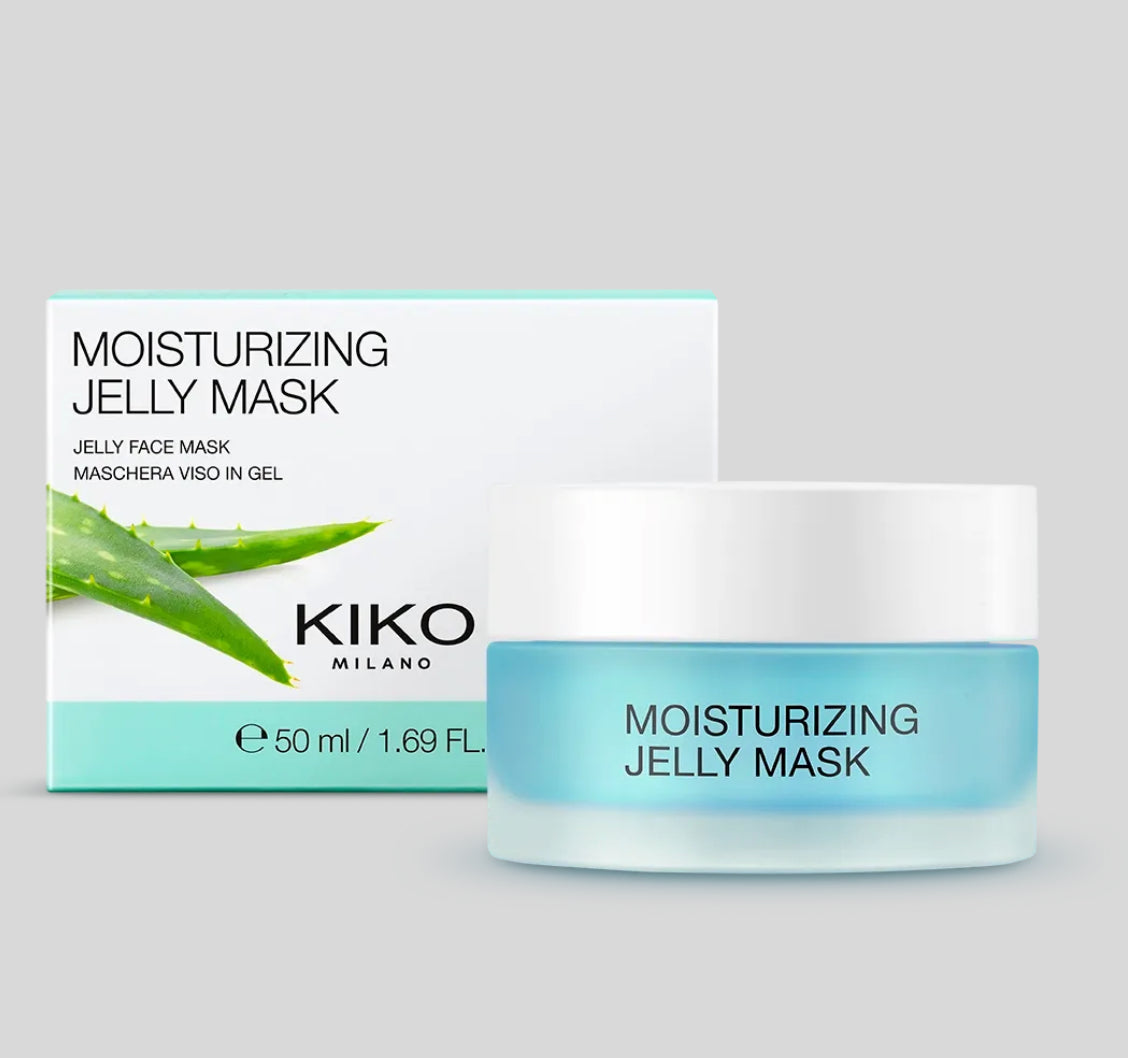 Maschera viso lenitiva in gel con fico d'india e aloe