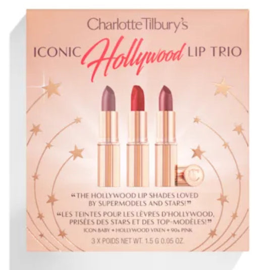 CHARLOTTE'S ICONIC HOLLYWOOD LIP TRIO
LIMITED EDITION KIT
