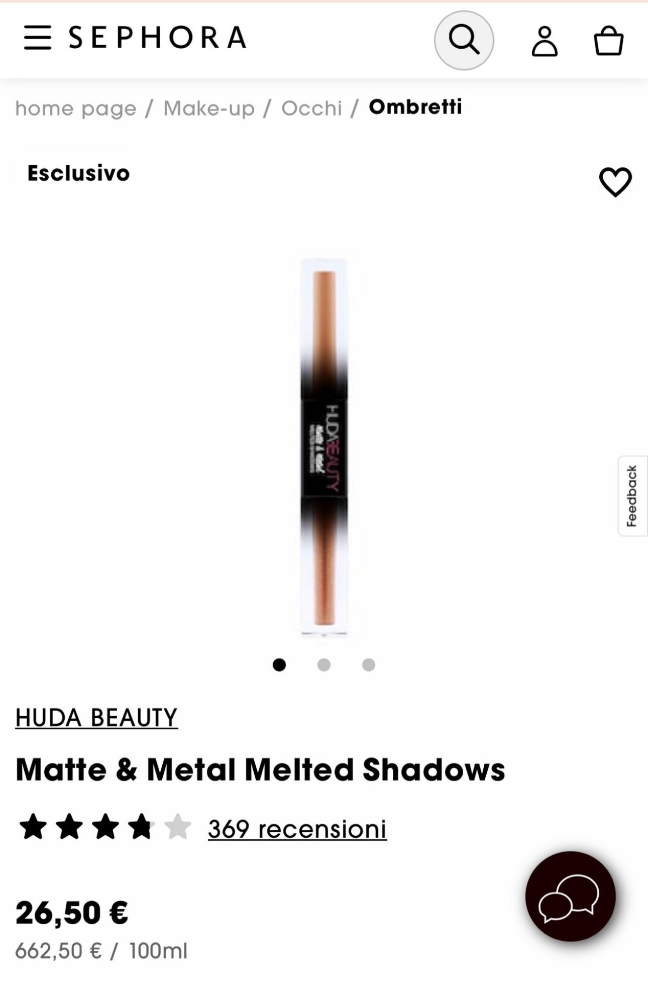 HUDA BEAUTY Matte & Metal Melted Shadows 2X2 ml