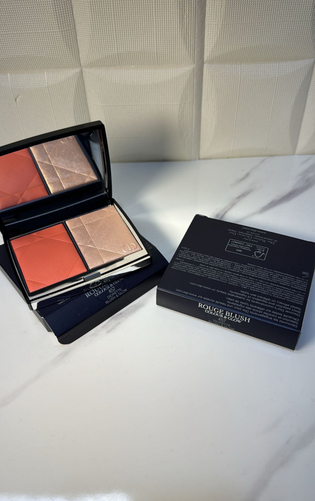 Rouge blush colour & glow palette viso multiuso