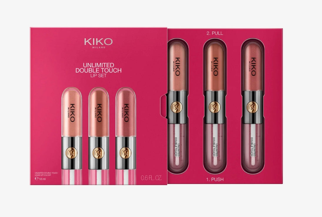 UNLIMITED DOUBLE TOUCH LIP SET - Palette labbra - nude attitude