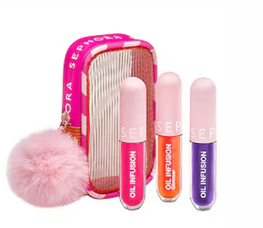 TRIO DI OLIO LABBRA IDRATANTI - Set trattamento labbra